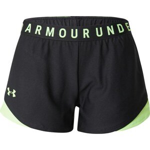 UNDER ARMOUR Sportovní kalhoty 'Play Up' svítivě zelená / černá