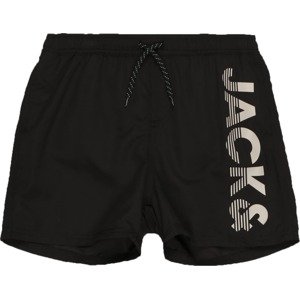 Jack & Jones Junior Plavecké šortky 'CRETE' béžová / černá