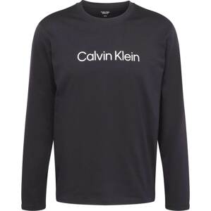 Calvin Klein Sport Funkční tričko černá / bílá