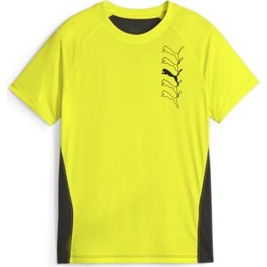 PUMA Funkční tričko 'FIT' žlutá / černá