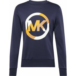 Michael Kors Mikina 'VICTORY' tmavě modrá / světle hnědá / žlutá / bílá