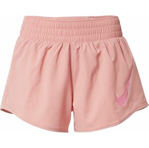 NIKE Sportovní kalhoty pink / pastelově červená / bílá