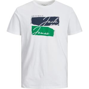Jack & Jones Junior Tričko marine modrá / zelená / bílá