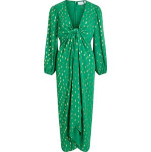VILA Společenské šaty 'LUCA' zlatá / zelená