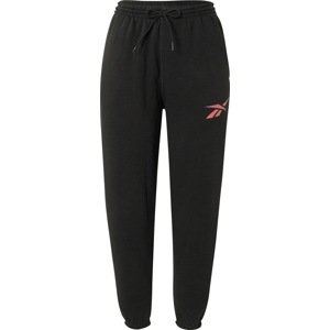 Reebok Sport Sportovní kalhoty 'Vector' pitaya / černá