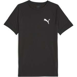 PUMA Funkční tričko 'EVOSTRIPE' černá / bílá