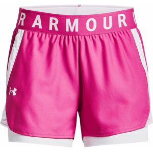 UNDER ARMOUR Sportovní kalhoty 'Play Up 2-in-1' pink / bílá
