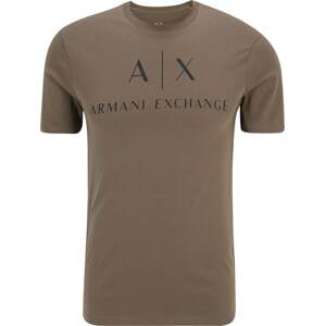 ARMANI EXCHANGE Tričko khaki / černá