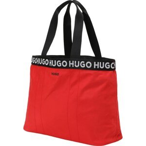 HUGO Nákupní taška 'Becky' červená / černá / bílá