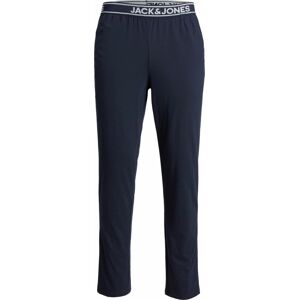 JACK & JONES Pyžamové kalhoty 'JAXON' námořnická modř / bílá