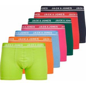 JACK & JONES Boxerky 'COLORFUL KENT' světlemodrá / světle zelená / oranžová / pink