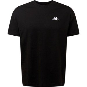 KAPPA Funkční tričko 'Veer' černá / bílá