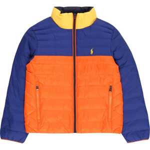 Polo Ralph Lauren Přechodná bunda královská modrá / žlutá / oranžová