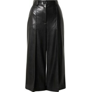 BOSS Black Kalhoty se sklady v pase 'Telita' černá