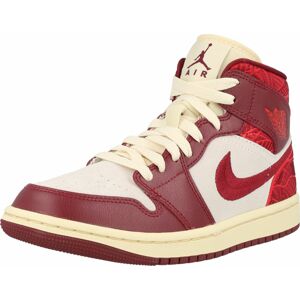 Nike Sportswear Kotníkové tenisky červená / tmavě červená / bílá