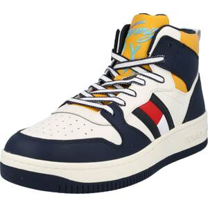 Tommy Jeans Kotníkové tenisky námořnická modř / tyrkysová / tmavě žlutá / červená / bílá