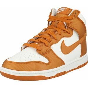 Nike Sportswear Kotníkové tenisky tmavě oranžová / bílá