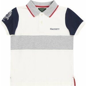Hackett London Tričko námořnická modř / šedý melír / červená / bílá