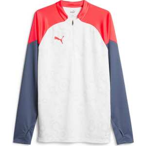 PUMA Funkční tričko kouřově modrá / červená / bílá