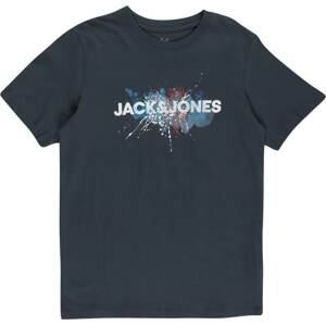 Jack & Jones Junior Tričko 'Tear' námořnická modř / tmavě modrá / humrová / bílá