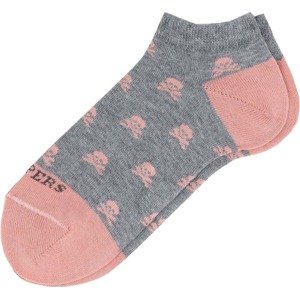 Scalpers Ponožky šedá / světle růžová