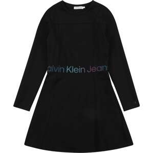 Calvin Klein Jeans Šaty světlemodrá / bobule / černá