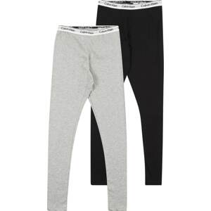 Calvin Klein Jeans Legíny šedý melír / černá / bílá