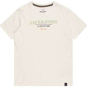Jack & Jones Junior Tričko světle zelená / korálová / černá / přírodní bílá