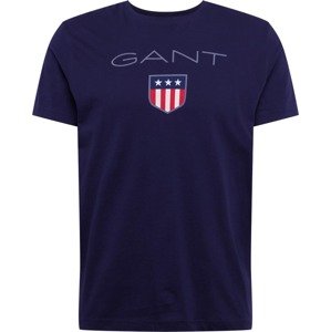 Tričko Gant námořnická modř / kouřově modrá / červená / bílá