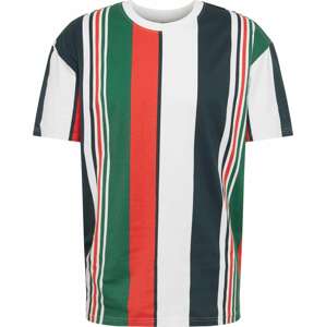 Tričko Urban Classics námořnická modř / zelená / červená / bílá
