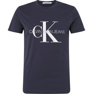 Tričko Calvin Klein Jeans tmavě modrá / šedá / bílá