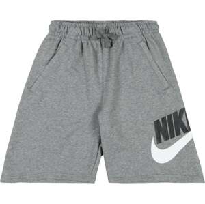 Kalhoty Nike Sportswear šedý melír / černá / bílá