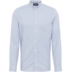 Košile BURTON MENSWEAR LONDON kouřově modrá / bílá