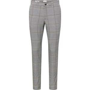 Chino kalhoty 'Marco Stuart' jack & jones světle béžová / šedá / bílá