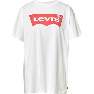 Oversized tričko Levis červená / bílá