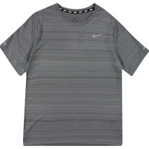 Funkční tričko 'Miler' Nike antracitová / čedičová šedá