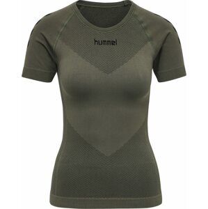 Funkční tričko Hummel olivová / černá