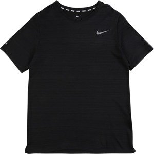 Funkční tričko 'Miler' Nike šedá / černá