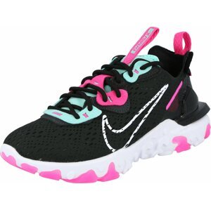 Tenisky 'React Vision' Nike Sportswear mátová / svítivě růžová / černá