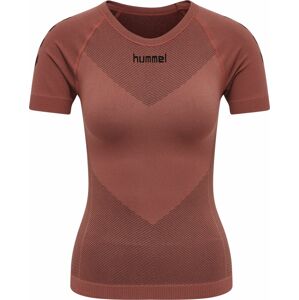Funkční tričko Hummel vínově červená / černá