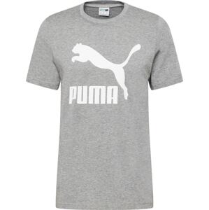 Tričko Puma šedý melír / bílá
