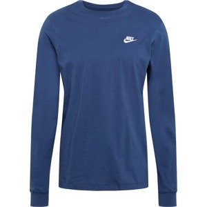 Tričko Nike Sportswear tmavě modrá / bílá