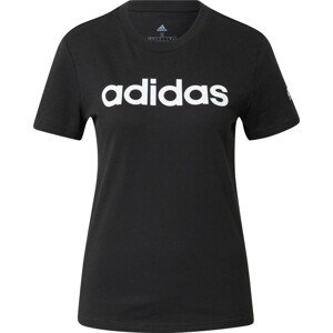Funkční tričko 'Essentials Logo' ADIDAS SPORTSWEAR černá / bílá