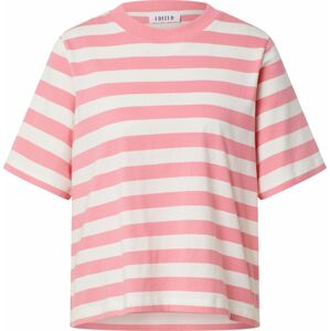 Tričko 'Nola' EDITED tmavě růžová / bílá