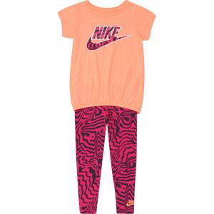Sada Nike Sportswear meruňková / tmavě růžová / černá