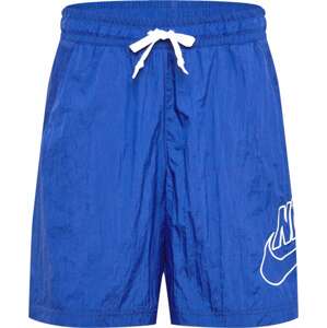 Kalhoty 'Alumni' Nike Sportswear královská modrá / bílá