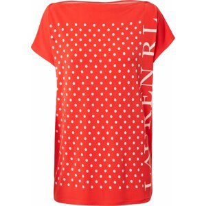 Tričko 'Andrenita' Lauren Ralph Lauren červená / bílá