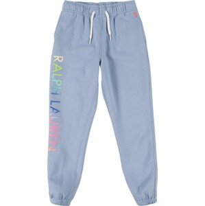 Kalhoty Polo Ralph Lauren kouřově modrá / královská modrá / jablko / pink