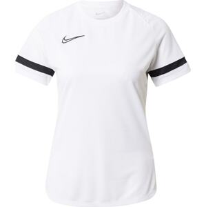 Funkční tričko 'Academy' Nike černá / bílá
