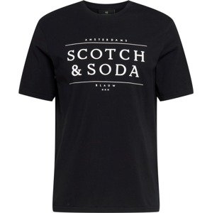 Tričko Scotch & Soda černá / bílá